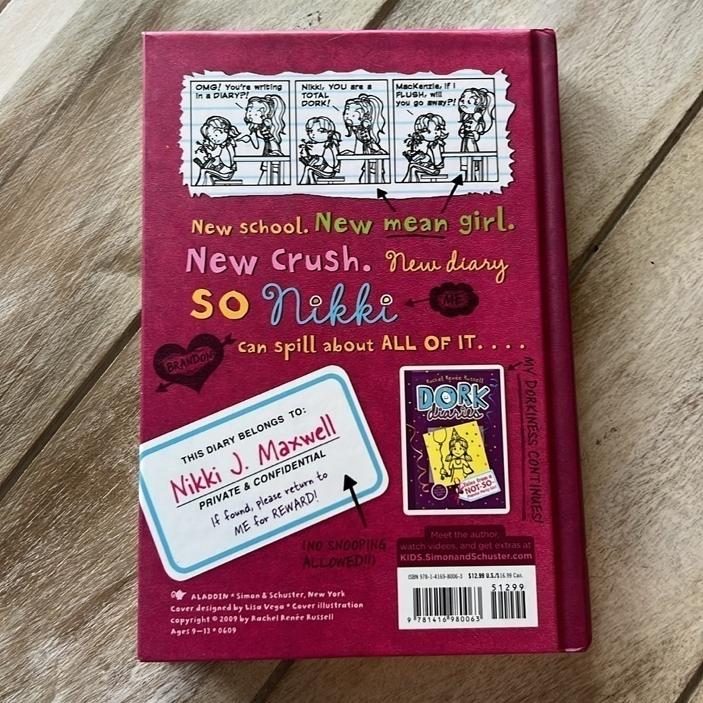 Dork Diaries Hardback Book by Rachel Renee Russell - Picture 3 of 3